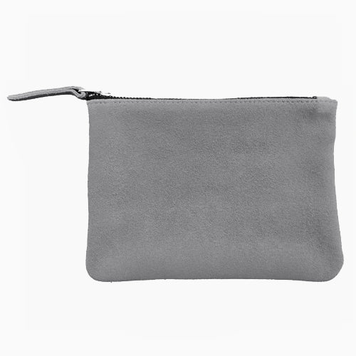 Suede Pouch Grey In Stock