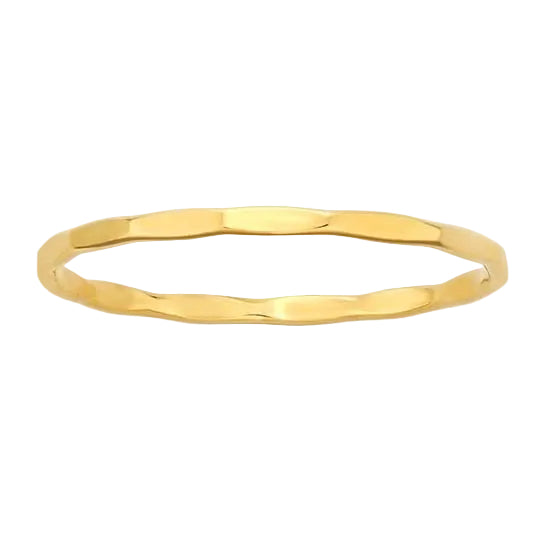 Hammered Texture Stacking Ring