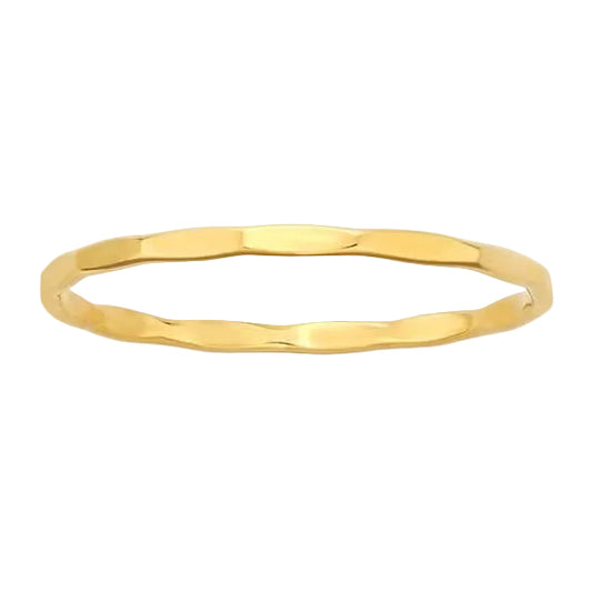 Hammered Texture Stacking Ring