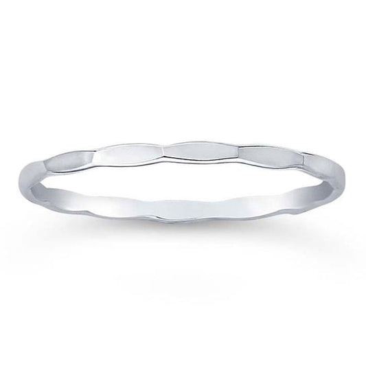 Hammered Texture Stacking Ring