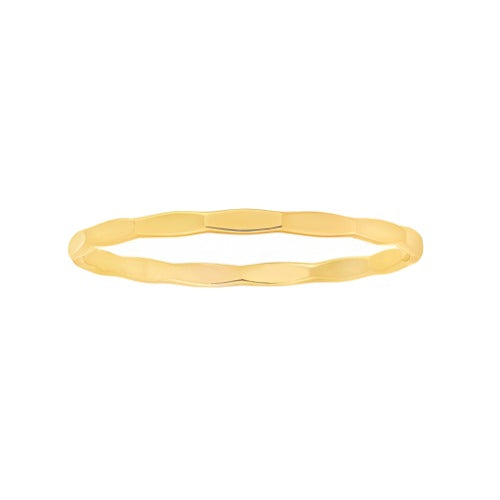 Hammered Texture Stacking Ring
