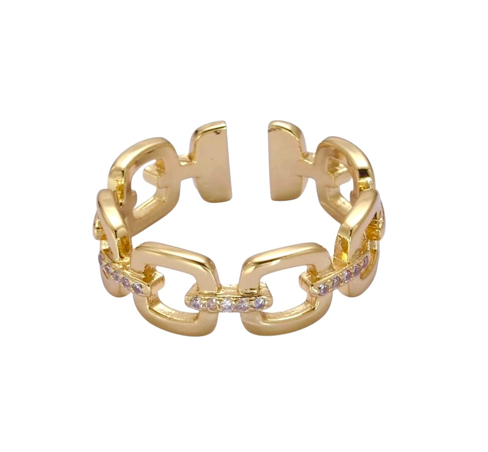 Omega CZ Ring