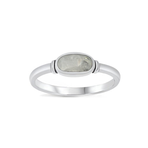 Petite Oval Moonstone Ring