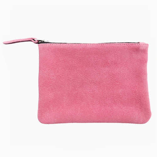 Suede Pouch Rose In Stock