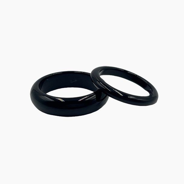 Black Jade Stone Ring