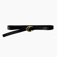 Skinny Toast Suede Double Ring Belt