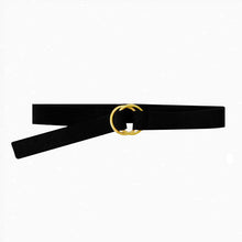 Olive Suede Double Ring Belt