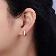 Square Huggie Hoops