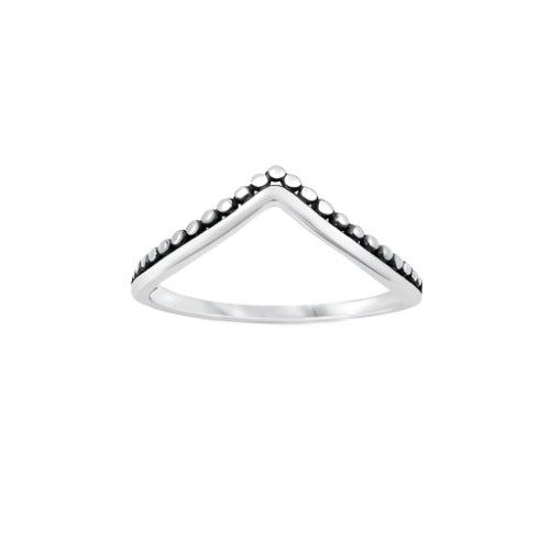 V Dot Stacking Ring