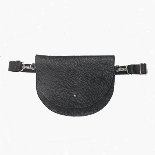 Black Half Moon Belt Bag