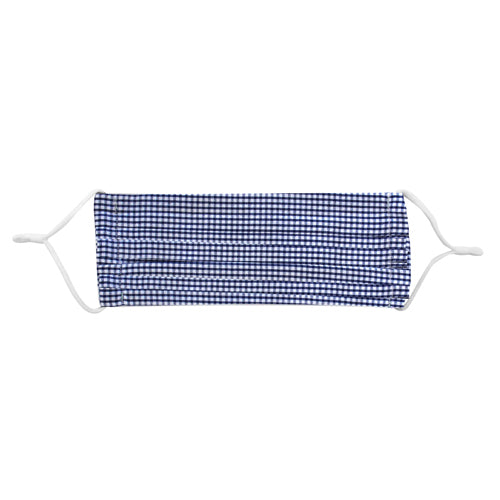 Navy Checkered Seersucker Cotton