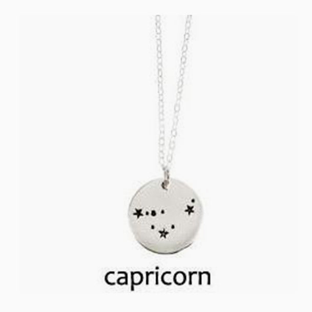 Capricorn Zodiac Constellation Necklace