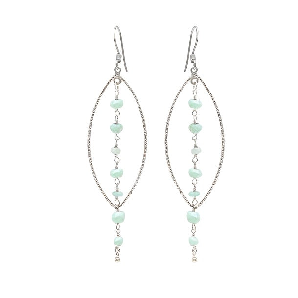 Opal Beaded Drop Earrings