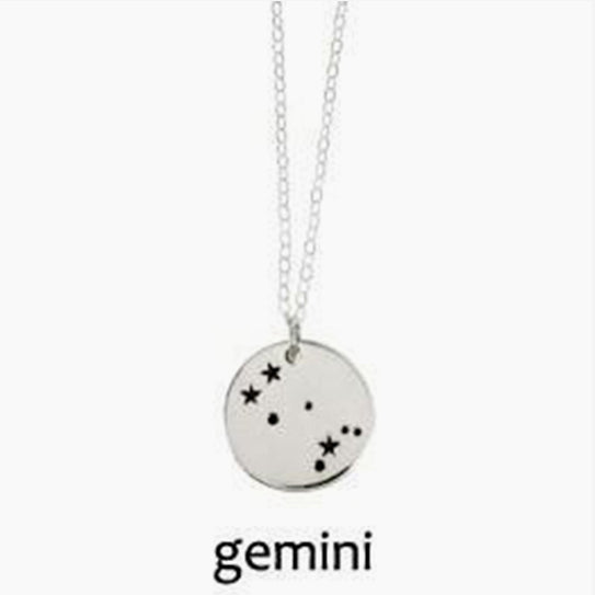 Gemini Zodiac Constellation Necklace