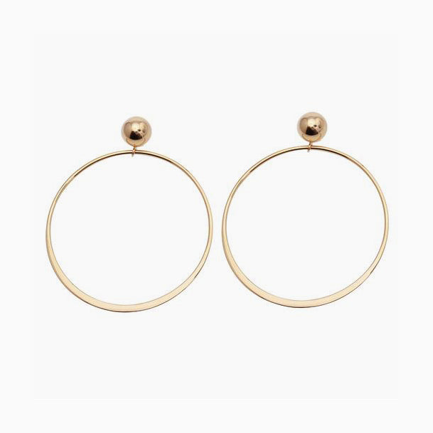 Ball and Hoop Earrings
