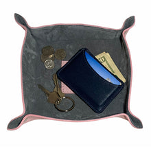 Two Tone Suede and Leather Catchall