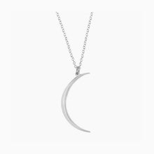 Smooth Modern Crescent Moon Necklace