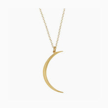 Smooth Modern Crescent Moon Necklace