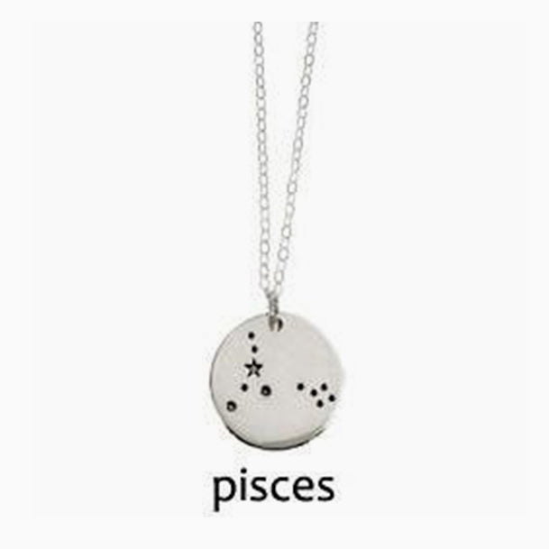 Pisces Zodiac Constellation Necklace