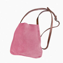 Suede and Leather Crossbody Bag