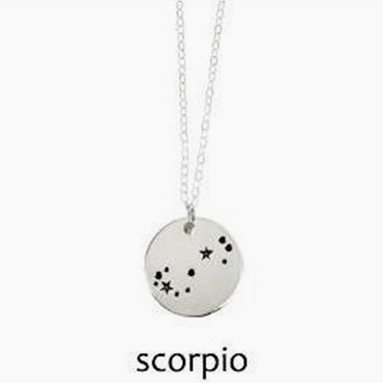 Scorpio Zodiac Costellation Necklace