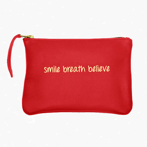 Smile Breath Believe Pouch