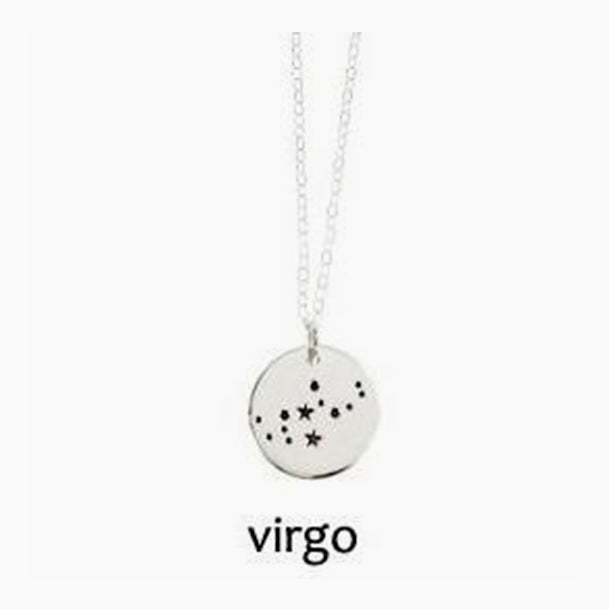 Virgo Zodiac Constellation Necklace